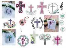 Stickserie ITH -  Rosenkranztasche Vol. 3